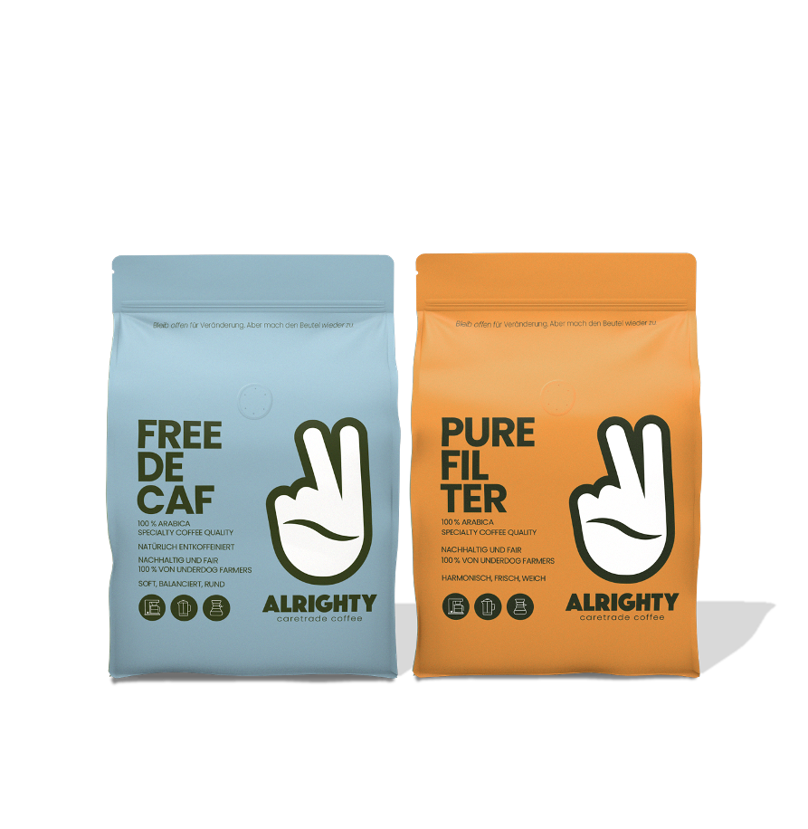 Alrighty Duo Free Decaf & Pure Filter ALRIGHTY Caretrade Coffee