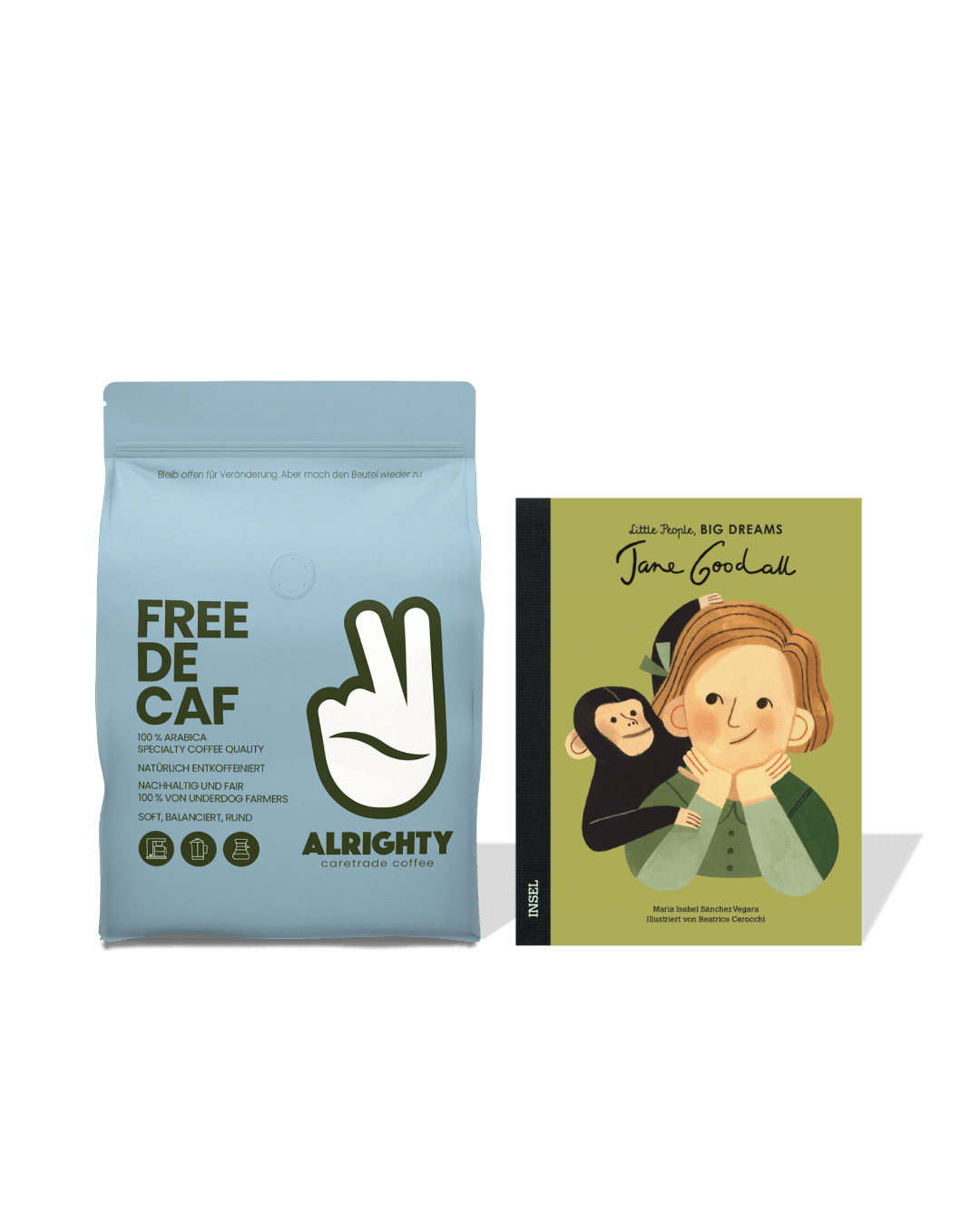 Free Decaf (1000g) & Jane Goodall Kinderbuch