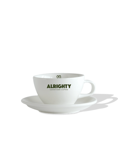 ALRIGHTY Cappuccino Tasse mit Untertasse