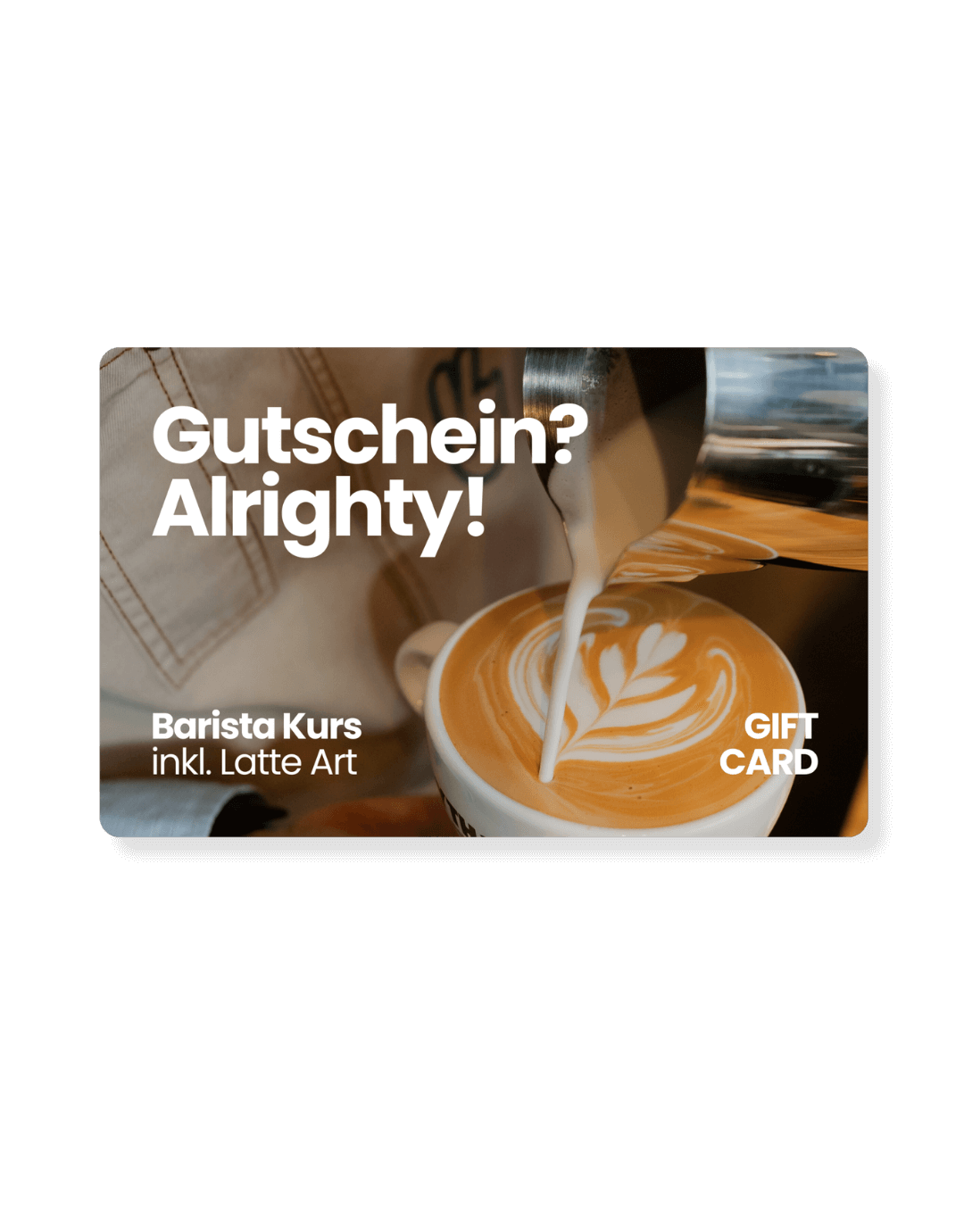 Barista Kurs inkl. Latte Art - Gutschein