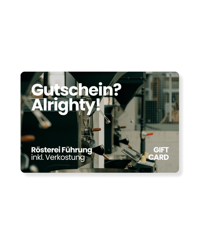Rösterei Führung inkl. Verkostung - Gutschein