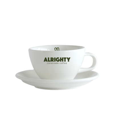 ALRIGHTY Cappuccino Tasse mit Untertasse