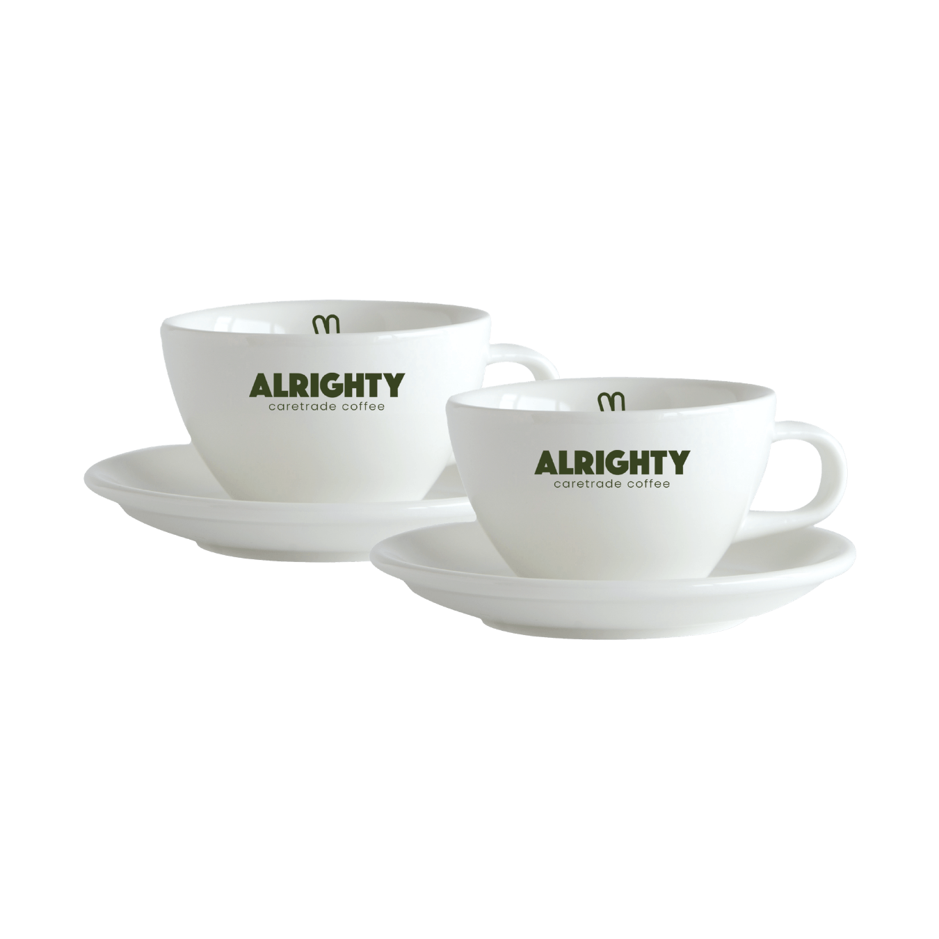ALRIGHTY Cappuccino Cup with Saucer