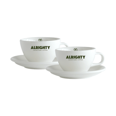 ALRIGHTY Cappuccino Tasse mit Untertasse