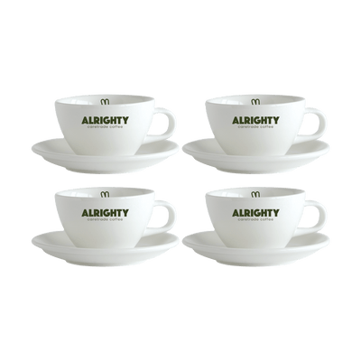 ALRIGHTY Cappuccino Tasse mit Untertasse
