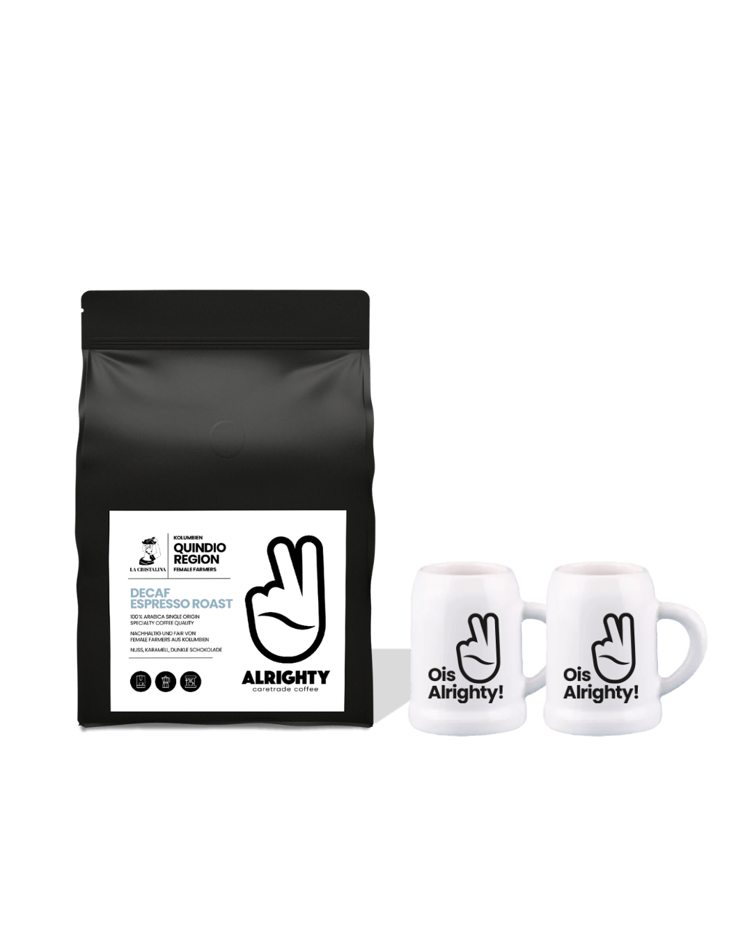 Wiesn Set: Kolumbien Decaf Espresso (250g) & 2x Maßpresso