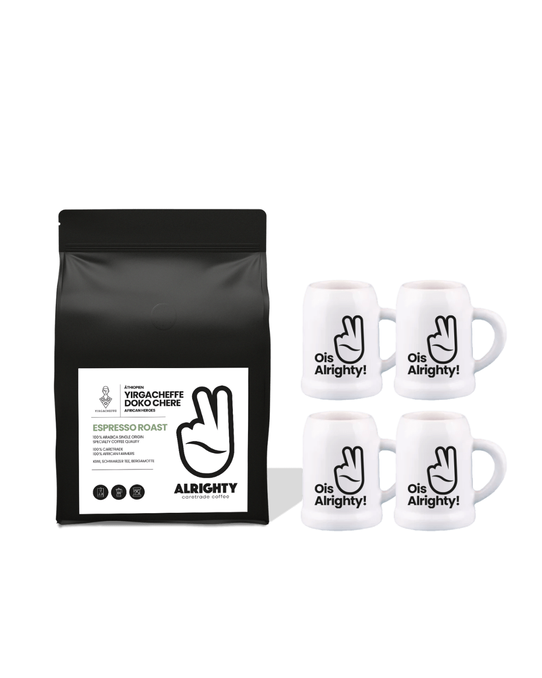 Wiesn Set: Äthiopien Espresso (250g) & 4x Maßpresso