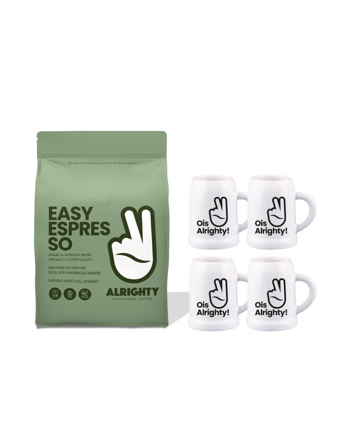 Wiesn Set: Easy Espresso (250g) & 4x Maßpresso
