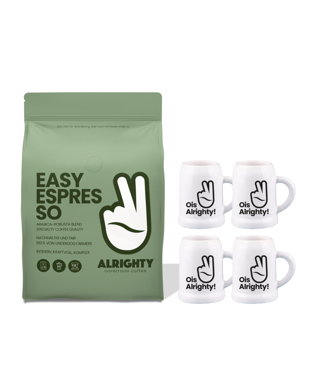 Wiesn Set: Easy Espresso (1000g) & 4x Maßpresso
