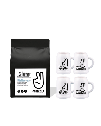 Wiesn Set: Kolumbien Decaf Espresso (250g) & 4x Maßpresso